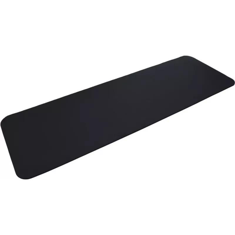 SCHILDKROT fitnesa paklājs 15 mm melns neslīdošs NBR 183x61 cm ar pārnēsāšanas siksnu 960160