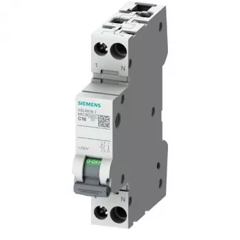 SIEMENS SENTRON 5SL6 miniatūrais automātslēdzis 230V 6kA 1P+N B13 (5SL6013-6)