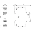 Siemens 5SV1316-7KK06 RCBO, 1P+N, 6 A, C-raksturlīkne, 30 mA, A tipa, 6 kA