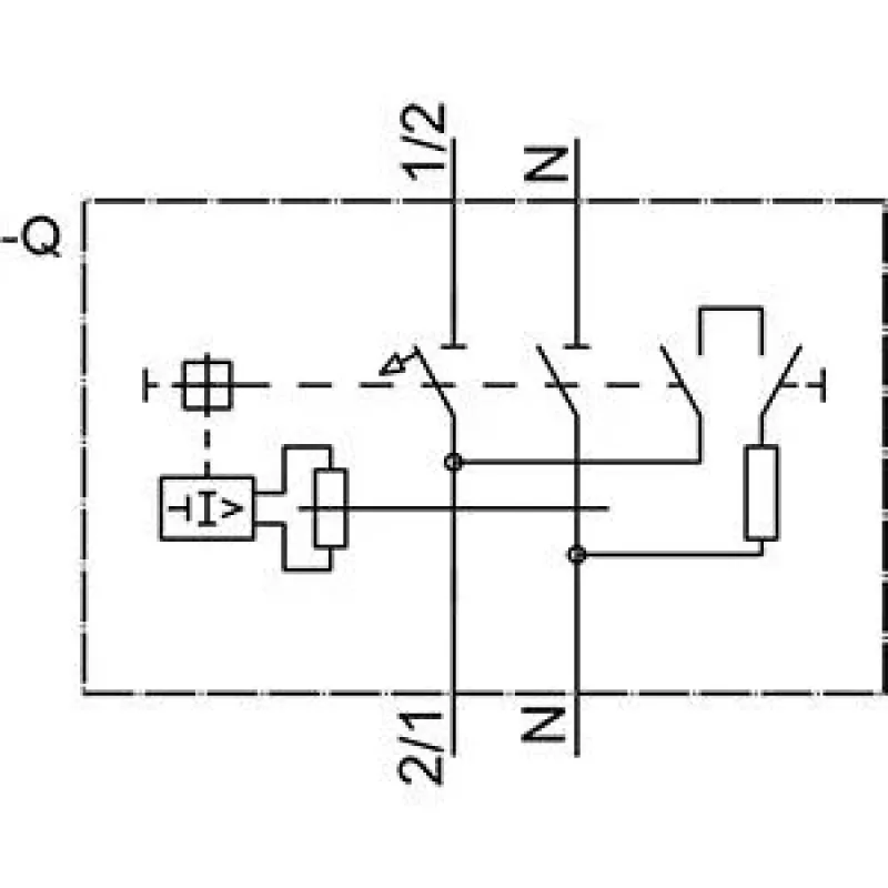 Siemens 5SV1316-7KK06 RCBO, 1P+N, 6 A, C-raksturlīkne, 30 mA, A tipa, 6 kA