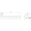 SIEMENS 5ST37730 Kontaktspraudņu kopne 10mm² 3P+N 1000mm
