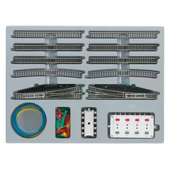 Märklin 08191 Z mēroga paplašinājuma komplekts E ar elektriskajiem pārmijas mehānismiem