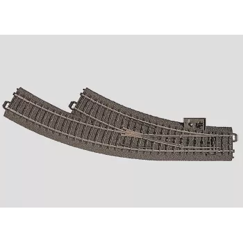 Märklin 24672 HO C-Track izliektais sliežu posms R2 30° (12 gab. veido pilnu loku)