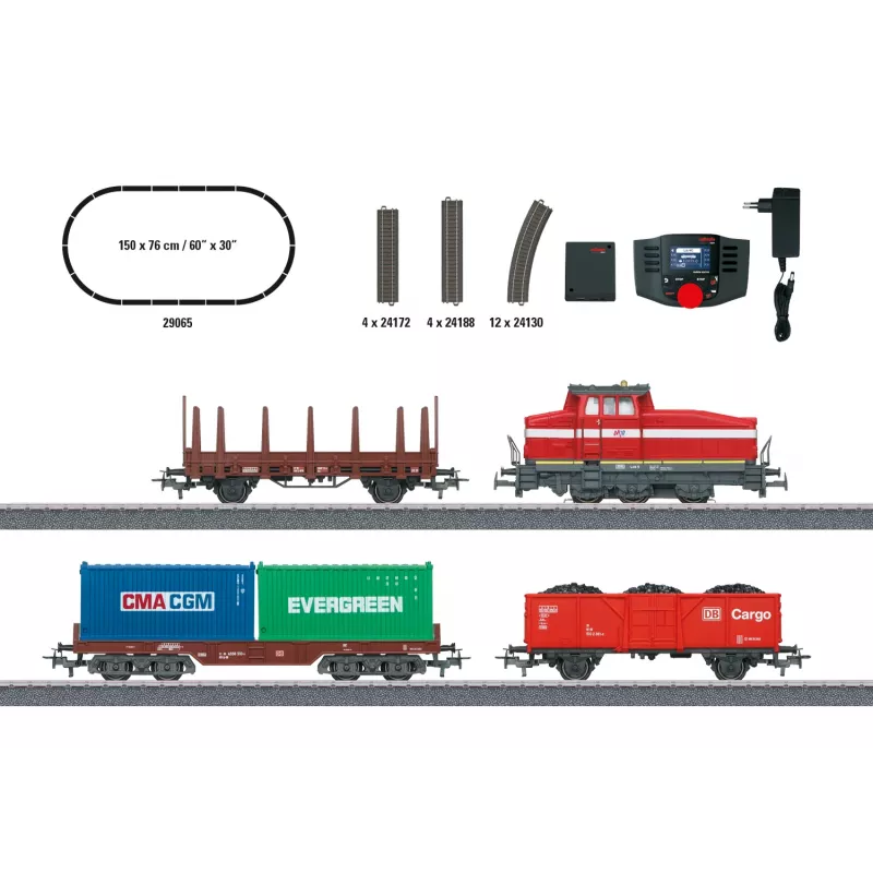 Märklin 29065 H0 digitālais starta komplekts modernai manevru darbībai ar DHG 500
