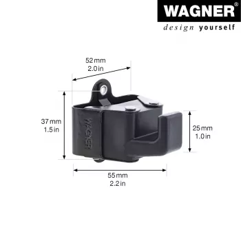 Wagner design yourself mēteļu āķis WH 2098 viens āķis melns, 2 gab. (15209802)