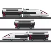 Märklin TGV Duplex H0 5-daļu digitālais vilciena komplekts ar Mobile Station 2, balts/melns 029406
