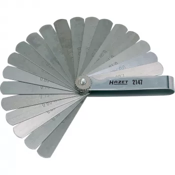 HAZET 2147 Mērlapstiņu komplekts, 13 lāpstiņas, 0,05–1,00 mm, metriskā sistēma
