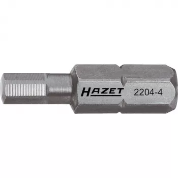 HAZET 2204-3 sešstūra uzgaļa skrūvgrieža uzgalis 3 mm, 1/4 collu stiprinājums, 25 mm garums