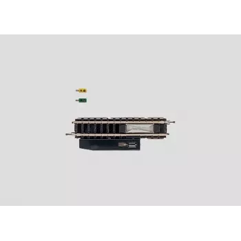 Märklin Z mēroga taisna atvienošanas sliede 8587 - 110 mm, melna