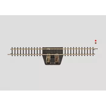 Märklin Z mēroga taisnais savienojuma sliedes posms 8590 (110 mm, melns/dzeltens)
