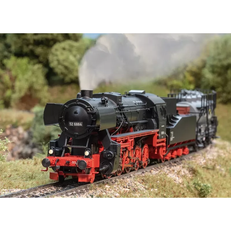 Märklin 039535 H0 tvaika lokomotīve BR 52 ar stingrā rāmja tenderi no DB