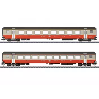 Märklin 42191 H0 Swiss Express SBB 2 vagonu pasažieru komplekts