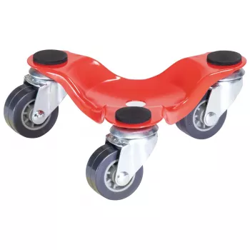 Wagner design yourself Transport Roller MM 1193 sarkans 160 x 160 x 60 mm, 60 kg kravnesība, 4 grozāmie riteņi (20119301)