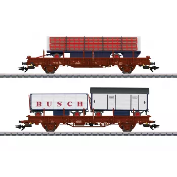 Märklin 45042 H0 2 vagonu komplekts Zirkus Busch kravas vagoni DR