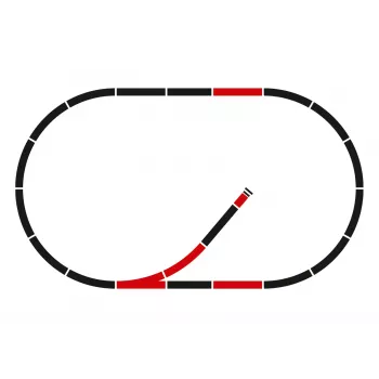 Märklin C-Track paplašinājuma komplekts C1 - H0 mērogs (24900)