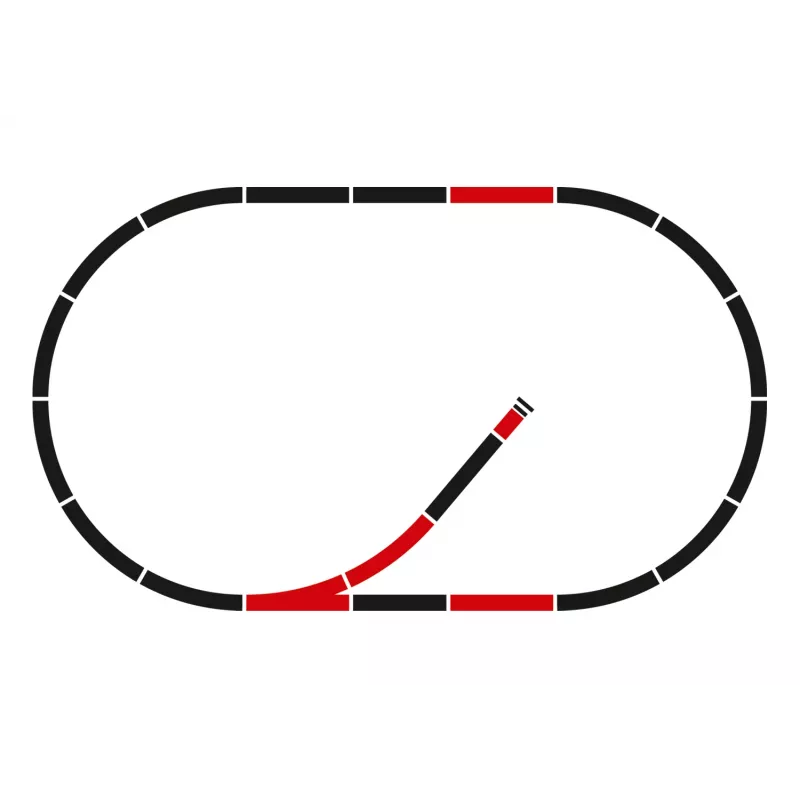 Märklin C-Track paplašinājuma komplekts C1 - H0 mērogs (24900)