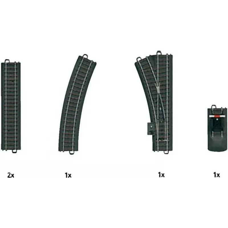 Märklin C-Track paplašinājuma komplekts C1 - H0 mērogs (24900)