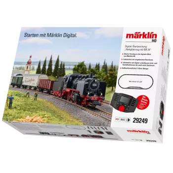 Märklin 29249 H0 digitālā sākuma pakete – vietējais kravas vilciens ar DB 24. sērijas lokomotīvi