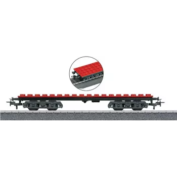 Märklin 44734 H0 būvklucīšu vagons, melns/sarkans