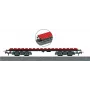 Märklin 44734 H0 būvklucīšu vagons, melns/sarkans