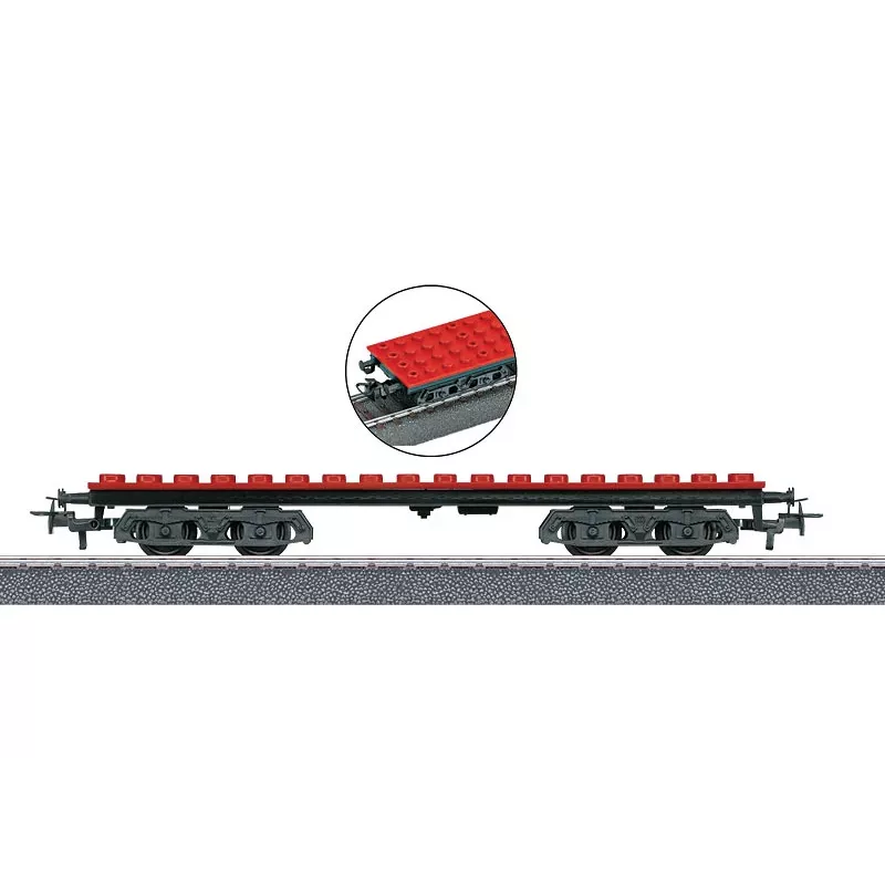 Märklin 44734 H0 būvklucīšu vagons, melns/sarkans