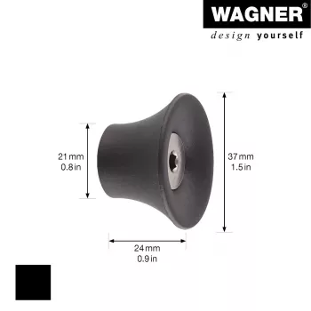 Wagner design yourself TULIP mēteļu āķis GH 0301, 1 āķis, melns 17030121