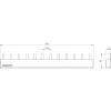 SIEMENS Pin Busbar 4x3-Phase 5ST3645, 12 moduļi, 63 A, 400 V, 10 mm², pilnībā izolēta