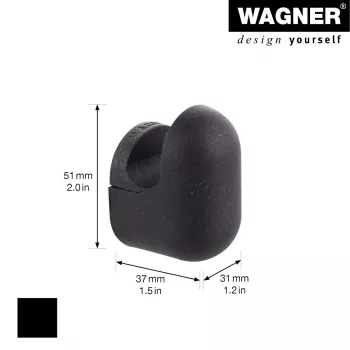 Wagner design yourself PILL mēteļu āķis melns 1 gab. (WH 0401) 17040121