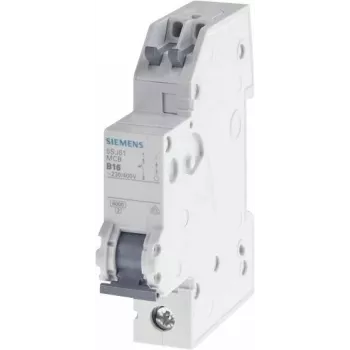 Siemens SENTRON 5SJ61167KS automātiskais slēdzis 1-pol B16 6kA 230/400V AC