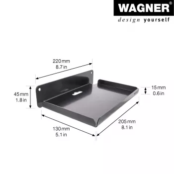 Wagner design yourself sienas kronšteins WH 2088 melns (15208801)