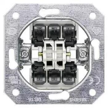Siemens DELTA žalūziju/ruļļu slēdža ievietne 5TA21180KK, polāri balta