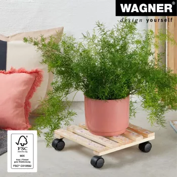WAGNER design yourself augu ritenītis GH0646 kvadrātveida koka motīvs 29 x 8 cm 20064601
