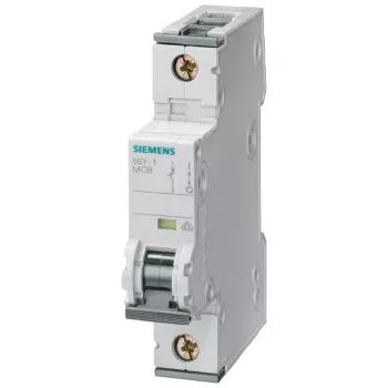 Siemens SENTRON 5SY automātiskais slēdzis, 1-polārs, C10, 6 kA, 230/400 V AC, melns 5SY71106KK13