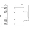 Siemens SENTRON 5SL6010-6 automātiskais slēdzis, 1P+N, C10, 230V, 6kA