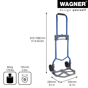 Wagner design yourself MM 4123 kravas ratiņi līdz 80 kg (20412301)