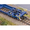Märklin 47474 Sdggmrss divkabatu platformas vagons H0 mērogā 1:87 kobaltziļā krāsā 393 mm