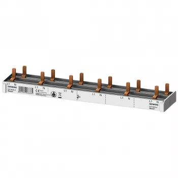 SIEMENS 5ST36760 kontaktu kopne 10mm² 1P+N 12 moduļi, 6 AFDD + 6 komponenti