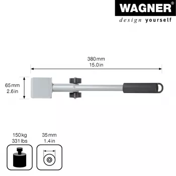 Mēbeļu pacēlājs Wagner design yourself MM 4121, sudraba, 38 cm (20412101)