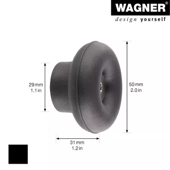 Wagner Design Yourself DOT mēteļu āķis GH 0202, 1 āķis, melns 17020221