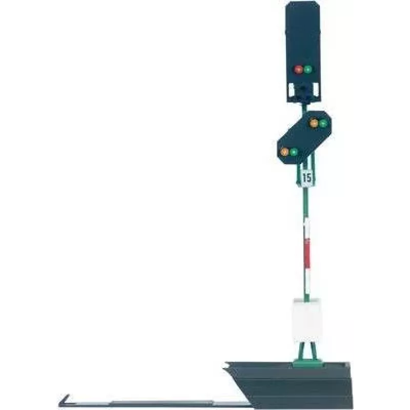 Märklin 76495 H0 gaismas priekšsignāls (Vorsignal) ar LED, Vr0/Vr1, analogajai vai digitālajai vadībai