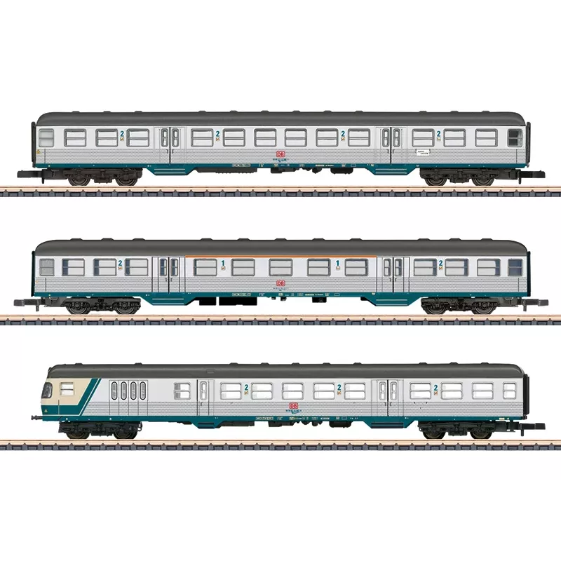 Märklin 087183 Z mēroga vagonu komplekts Karlsruher Kopf DB A