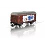 Märklin 44252 HO mēroga Gms 30 segtais preču vagons, III ēra, DB, brūns