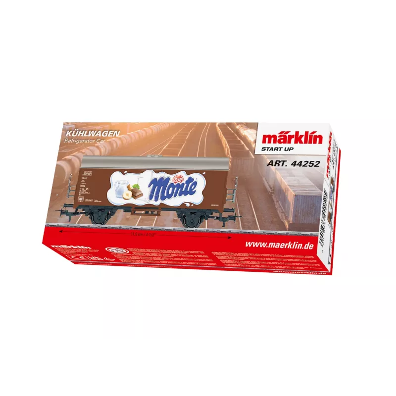 Märklin 44252 HO mēroga Gms 30 segtais preču vagons, III ēra, DB, brūns