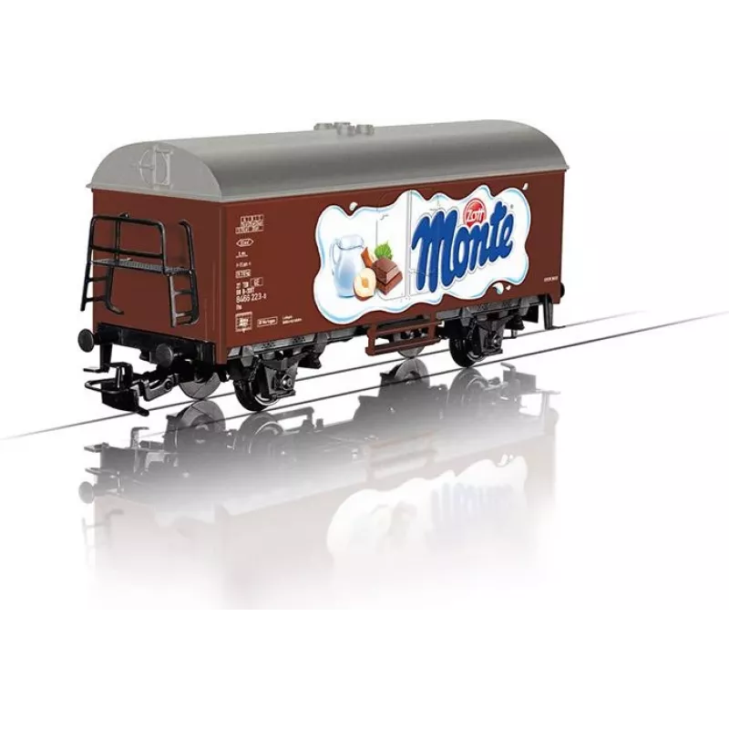Märklin 44252 HO mēroga Gms 30 segtais preču vagons, III ēra, DB, brūns