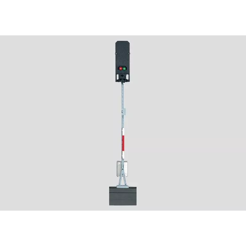 Märklin 74391 H0 gaismas manevru signāls (Licht-Sperrsignal) ar LED, digitāli/analogi saderīgs 074391