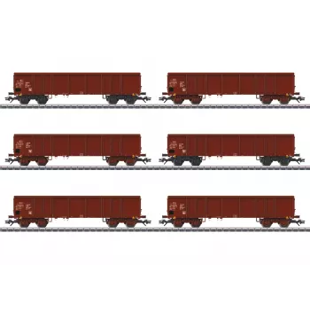 Märklin 046919 H0 AC segtais kravas vagons Gms 30 Deutsche Bundesbahn III ēra