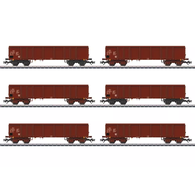 Märklin 046919 H0 AC segtais kravas vagons Gms 30 Deutsche Bundesbahn III ēra