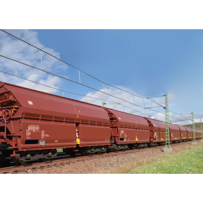Märklin 000730 H0 24 gabalu komplekts bīdāmo jumtu vagoni Tals 968 DB IV ēra AC