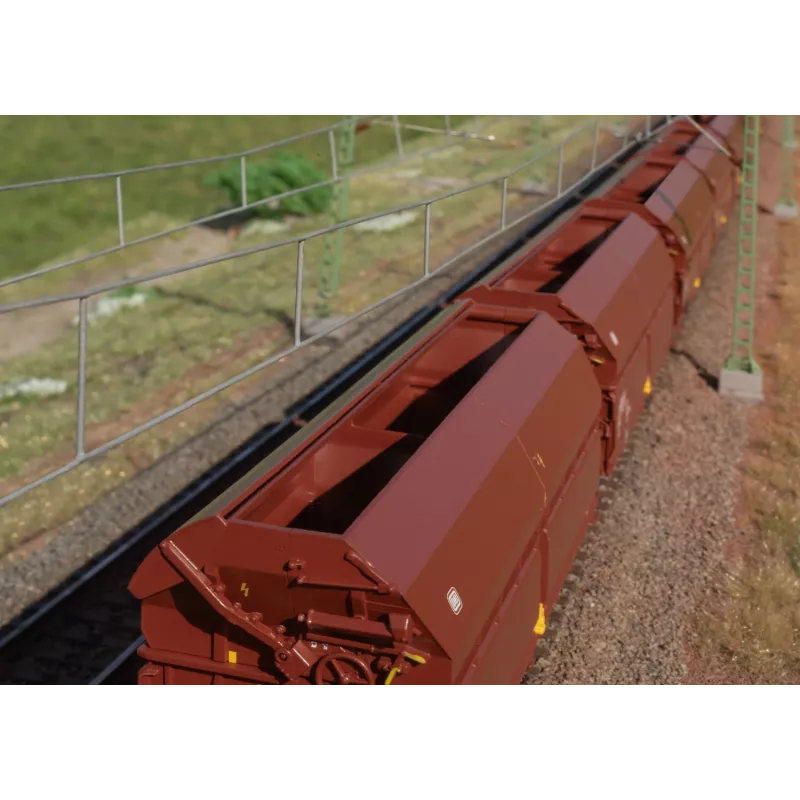 Märklin 000730 H0 24 gabalu komplekts bīdāmo jumtu vagoni Tals 968 DB IV ēra AC