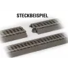 Märklin H0 C-Track labās puses pārmija 188,3 mm ar pamatni (24612)
